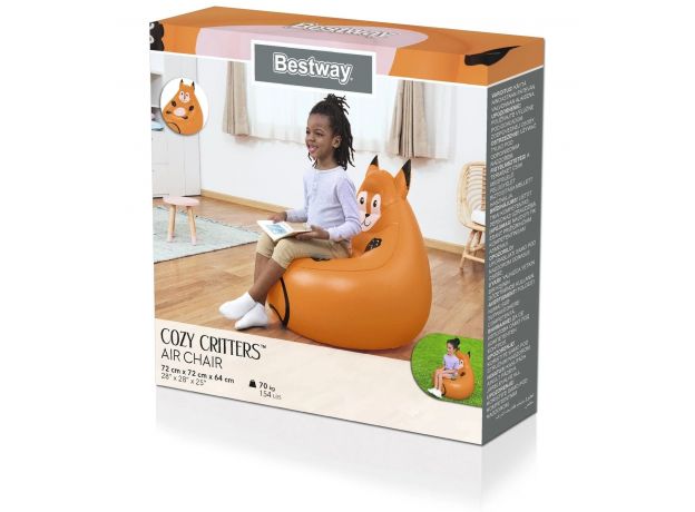 صندلی بادی راحتی طرح حیوانات Bestway مدل روباه, تنوع: 75116BW-Fox, image