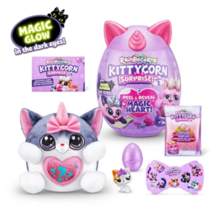 عروسک سورپرایزی رینبوکورنز RainBocoRns سری 2 Kittycorn با شاخ و گوش صورتی, تنوع: 9279SQ1-Pink, image