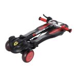اسکوتر جمع شو Ferrari با چرخ های چراغ دار مدل مشکی, image 6