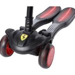 اسکوتر جمع شو Ferrari با چرخ های چراغ دار مدل مشکی, image 3