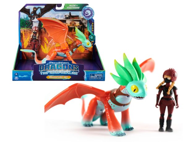 ست فیگور الکس و اژدها فیچرز Dragons The Nine Realms, تنوع: 6064915-Alex and Feather, image