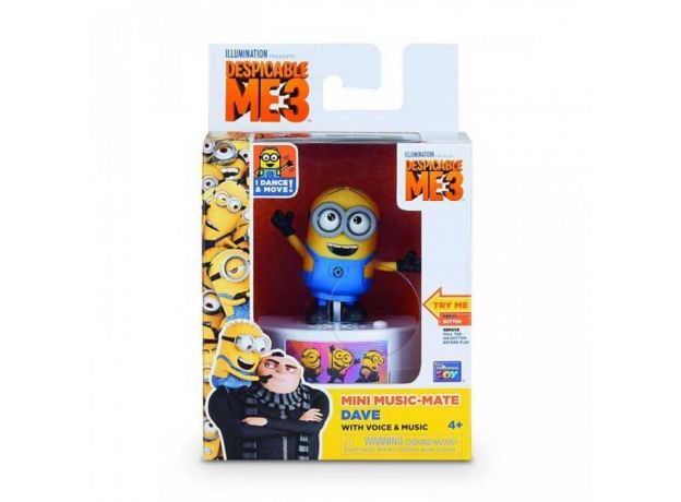عروسک 9 سانتی با پایه موزیکال دیو (MINION), image