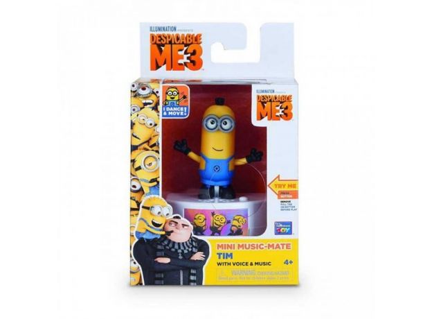 عروسک 9 سانتی با پایه موزیکال تیم (MINION), image