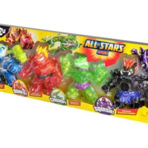 پک چهار تایی عروسک های فشاری گو جیت زو Goo Jit Zu سری All Stars, image
