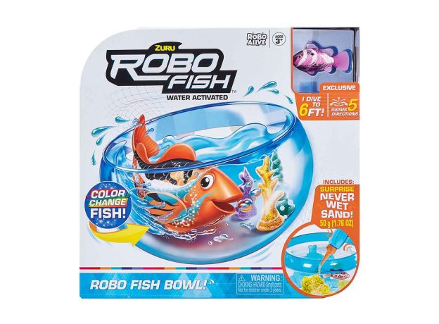 ماهی رباتیک روبو فیش بنفش Robo Fish به همراه تنگ, تنوع: 7126-ZR-Purple, image