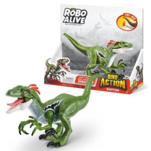 دایناسور رپتور روبو الایو Robo Alive سری Dino Action مدل سبز, image
