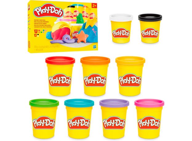 پک 9 تایی خمیر بازی Play Doh مدل رنگ های محبوب, image