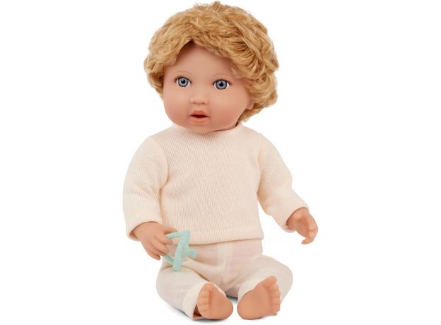 عروسک 35 سانتی پسر LullaBaby با موهای طلایی, image