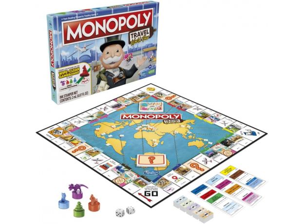 بازی فکری مونوپولی Monopoly مدل Travel World Tour, image