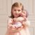 عروسک نوزاد 35 سانتی LullaBaby با لباس یاسی خال خالی, image 4