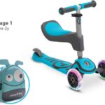 اسکوتر 3 در 1 SmarTrike با چرخ های چراغ دار مدل آبی, تنوع: 2020101-Blue, image 2