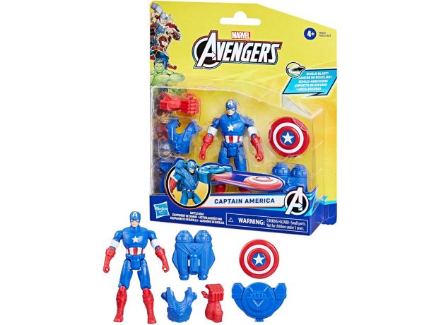 فیگور 10 سانتی کاپیتان آمریکا مارول همراه با اکسسوری, تنوع: F9341-Captain America, image
