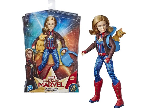 فیگور 30 سانتی کاپیتان مارول به همراه گربه, image