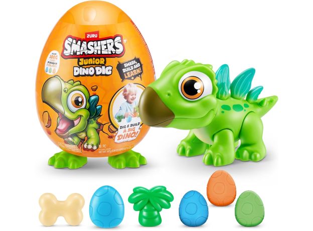 تخم دایناسور کوچک اسمشرز Smashers سری Junior Dino Dig سبز, تنوع: 74116-Green, image