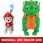 اژدها جید و مارشال فیگور سگ های نگهبان Paw Patrol سری Rescue Knight, تنوع: 6063149-Jade, image 4