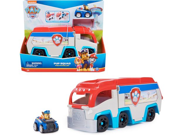 کامیون سگ های نگهبان Paw Patrol به همراه ماشین چیس سری Pup Squad, image