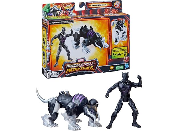 فیگور پلنگ سیاه به همراه Sabre Claw مارول, تنوع: F7869- Black Panther, image