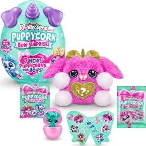عروسک سورپرایزی رینبوکورنز RainBocoRns سری Puppycorn Bow Surprise با شاخ بنفش, تنوع: 9269 - Purple, image