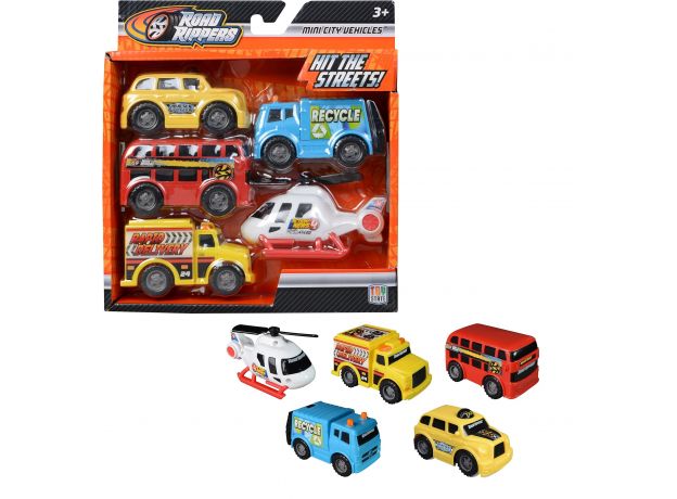 پک 5 تایی ماشین های حمل و نقل Nikko Toys سری Road Rippers, image