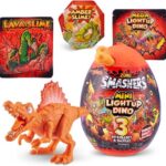 تخم داینو اسمشرز Smashers سری مینی لایت آپ Mini Lightup با استخوان نارنجی, تنوع: 7473SQ1-Orange, image