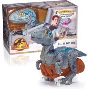 دایناسور رباتیک 30 سانتی Jurassic World مدل Real FX Baby Blue, image