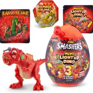 تخم داینو اسمشرز Smashers سری مینی لایت آپ Mini Lightup با استخوان قرمز, تنوع: 7473SQ1-Red, image