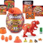 تخم داینو اسمشرز Smashers سری مگا لایت آپ Mega Lightup چراغدار با استخوان قرمز, تنوع: 7474-Red, image