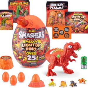 تخم داینو اسمشرز Smashers سری مگا لایت آپ Mega Lightup چراغدار با استخوان قرمز, تنوع: 7474-Red, image