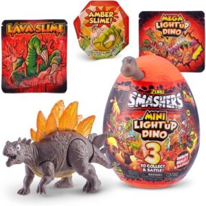 تخم داینو اسمشرز Smashers سری مینی لایت آپ Mini Lightup با استخوان طوسی