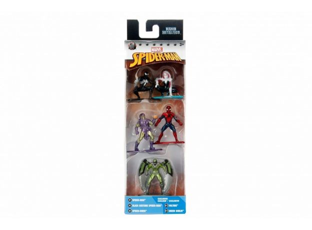 ویژگی نانو فیگور فلزی اسپایدرمن (SPIDERMAN)پک 5 تایی جادا Marvel, image
