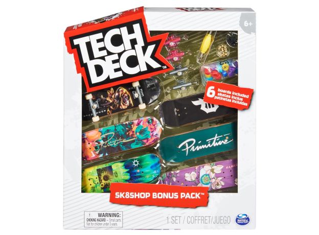 ست 6 تایی اسکیت انگشتی تک دک Tech Deck مدل Primitive, image