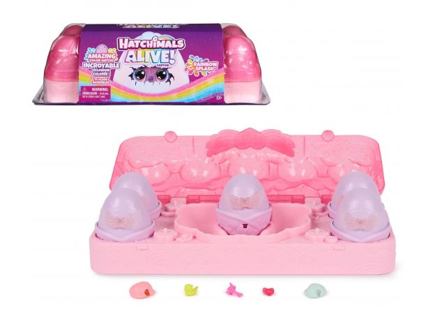 پک 5 تایی هچیمال مدل Rainbow Splash سری Hatchimals Alive, image