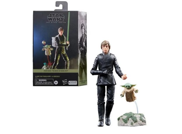 فيگور 15 سانتی Star Wars سری The Black مدل Luke Skywalker and Grogu, image