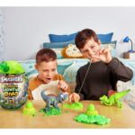 تخم داینو اسمشرز Smashers سری مگا ژوراسیک لایت آپ Mega Jurassic Lightup چراغدار با استخوان سبز, تنوع: 74108-Green, image 5