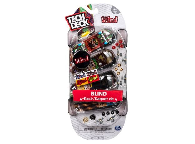 ست 4 تایی اسکیت انگشتی 96 میلی متری Blind تک دک Tech-Deck, تنوع: 6028785-Blind, image