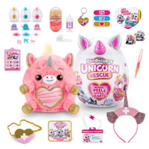 عروسک سورپرایزی رینبوکورنز RainBocoRns سری Unicorn Rescue با شاخ صورتی, تنوع: 9262-Pink, image