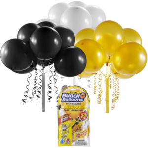 پک 24 تایی بادکنک بانچ و بالون Bunch O Balloons (طلایی-مشکی-سفید)
