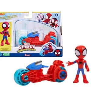 فیگور 10 سانتی اسپایدی به همراه موتورسیکلت Spidey Amazing Friends