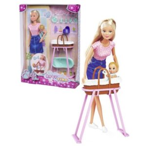 ست عروسک 29 سانتی Steffi Love مدل Baby Time با 1 کودک, image