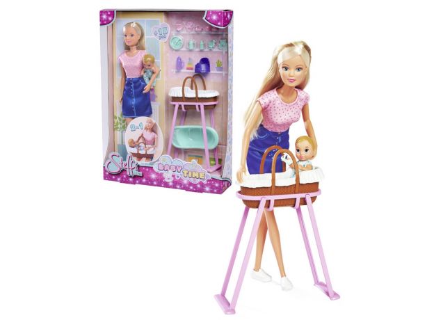 ست عروسک 29 سانتی Steffi Love مدل Baby Time با 1 کودک, image