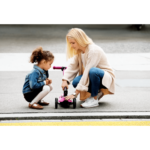 اسکوتر جمع شو مکسی دلوکس Micro بنفش با چرخ های چراغ دار, image 4