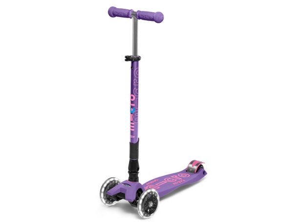 اسکوتر مکسی دلوکس جمع شو مایکرو Micro با چرخ های چراغ دار مدل بنفش, تنوع: MMD100-Purple, image