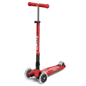 اسکوتر مکسی دلوکس جمع شو مایکرو Micro با چرخ های چراغ دار مدل قرمز, تنوع: MMD098-Red, image