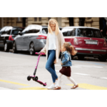 اسکوتر جمع شو مکسی دلوکس Micro بنفش با چرخ های چراغ دار, image 3