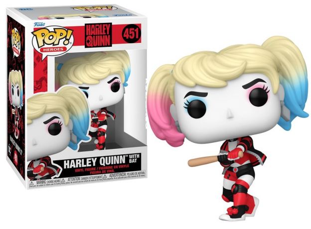 فیگور 9 سانتی فانکو پاپ هارلی کویین با چوب بیسبال (451), image