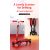 اسکوتر جمع شو Ferrari با چرخ های چراغ دار مدل قرمز, image 6