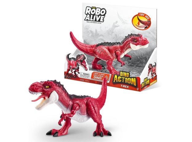 تی رکس روبو الایو Robo Alive سری Dino Action مدل قرمز, image