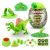 تخم داینو اسمشرز Smashers سری مگا ژوراسیک لایت آپ Mega Jurassic Lightup چراغدار با استخوان سبز, تنوع: 74108-Green, image