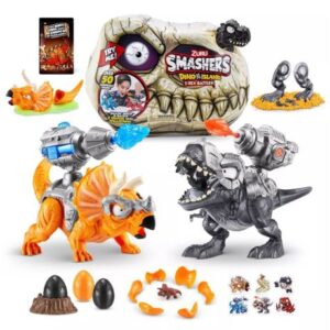 اسکلت بزرگ دایناسور اسمشرز Smashers سری داینو آیلند Dino Island با استخوان مشکی