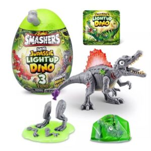 تخم داینو اسمشرز Smashers سری مینی لایت آپ ژوراسیک Mini Lightup با استخوان طوسی